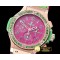 위블로 Big Bang Pop Art 38mm RG/LE Pink/Grn Bez OS20 Qtz -HUB0345B