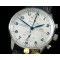 IWC Portuguese Chrono SS/LE Wht/Blue A7750 New Improved -IWC0284