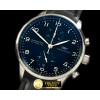 IWC Portuguese Chrono SS/LE Blk A7750 New Improved -IWC0288