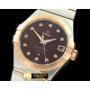 오메가 Double Eagle Men Auto SS/RG Brown Diam Miyota 9105 -OMG0315C
