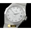 오메가 Double Eagle Men Auto SS/SS Silver Diam Miyota 9105 -OMG0316A