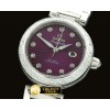 오메가 Deville Ladymatic SS/SS Purple J9105 -OMG0319B