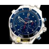 오메가 Seamaster Pro 300M Chrono SS/SS Blue A7753 -OMG0338A