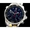 오메가 Seamaster Pro 300M Chrono SS/SS Blk/Blk A7753 -OMG0338B