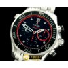오메가 Seamaster Pro 300M Chrono SS/SS Blk/Red A7753 -OMG0338D