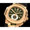 파텍필립 5980 Nautilis Chrono RG/LE Black A7750 -PP0147B