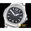 파텍필립 Nautilus 7010 Ladies SS/SS Diams BlkSwiss Qtz -PP0215A