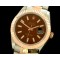 롤렉스 SS/YG Oyster Fluted Burgundy Sticks Asian Eta 28362 -R2DJ0179B