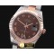 롤렉스 SS/RG Oyster Fluted Brown Roman Asian Eta 28362 -R2DJ0186E