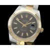 롤렉스 SS/YG Oyster Fluted Grey Sticks Asian Eta 28362 -R2DJ0187G