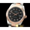 롤렉스 SS/RG Oyster Fluted Black Num Asian Eta 28362 -R2DJ0188K