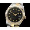 롤렉스 SS/YG Oyster Fluted Black Diam Asian Eta 28362 -R2DJ0191B