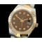 롤렉스 SS/YG Oyster Fluted Brown Diam Asian Eta 28362 -R2DJ0191F
