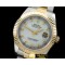 롤렉스 SS/YG Oyster Fluted MWhite Diam Asian Eta 28362 -R2DJ0191H