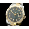 롤렉스 SS/YG Oyster Fluted MBlack Diam Asian Eta 28362 -R2DJ0191I