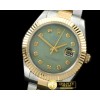 롤렉스 SS/YG Oyster Fluted MGreen Diam Asian Eta 28362 -R2DJ0191J