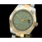 롤렉스 SS/YG Oyster Fluted MGreen Diam Asian Eta 28362 -R2DJ0191J