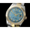 롤렉스 SS/YG Oyster Fluted MBlue Diam Asian Eta 28362 -R2DJ0191K