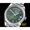 롤렉스 DayDate 40mm SS/SS Green Roman Fluted Noob A3255 Mod -RDD0202E