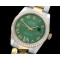롤렉스 SS/YG Oyster Green Roman/Diam 2836 -RDJ0250F