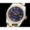 롤렉스 SS/RG Oyster Purple Roman/Diam 2836 -RDJ0251E