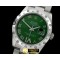 롤렉스 SS/SS Oyster Green Roman/Diam 2836 -RDJ0252B