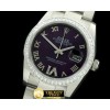 롤렉스 SS/SS Oyster Purple Roman/Diam 2836 -RDJ0252E