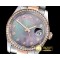 롤렉스 DateJust Mens 36mm RG/SS Blk MOP Diam BP Asia 2836 -RDJ0261A