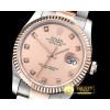 롤렉스 DateJust Men's RG/SS Rose Gold Diams BP Swiss 2836 -RDJ0262A