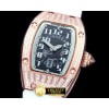 리차드밀 RG/RU/Diam Black/White Asian 21J Decorated -RM062B
