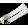롤렉스 White Rubber Strap 20/18 with Insignia Clasp -ROLACC021A